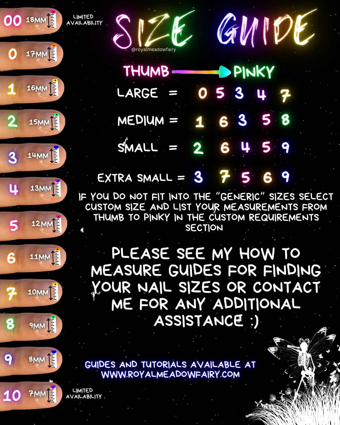 how to work out your nail sizes for press on nails UK