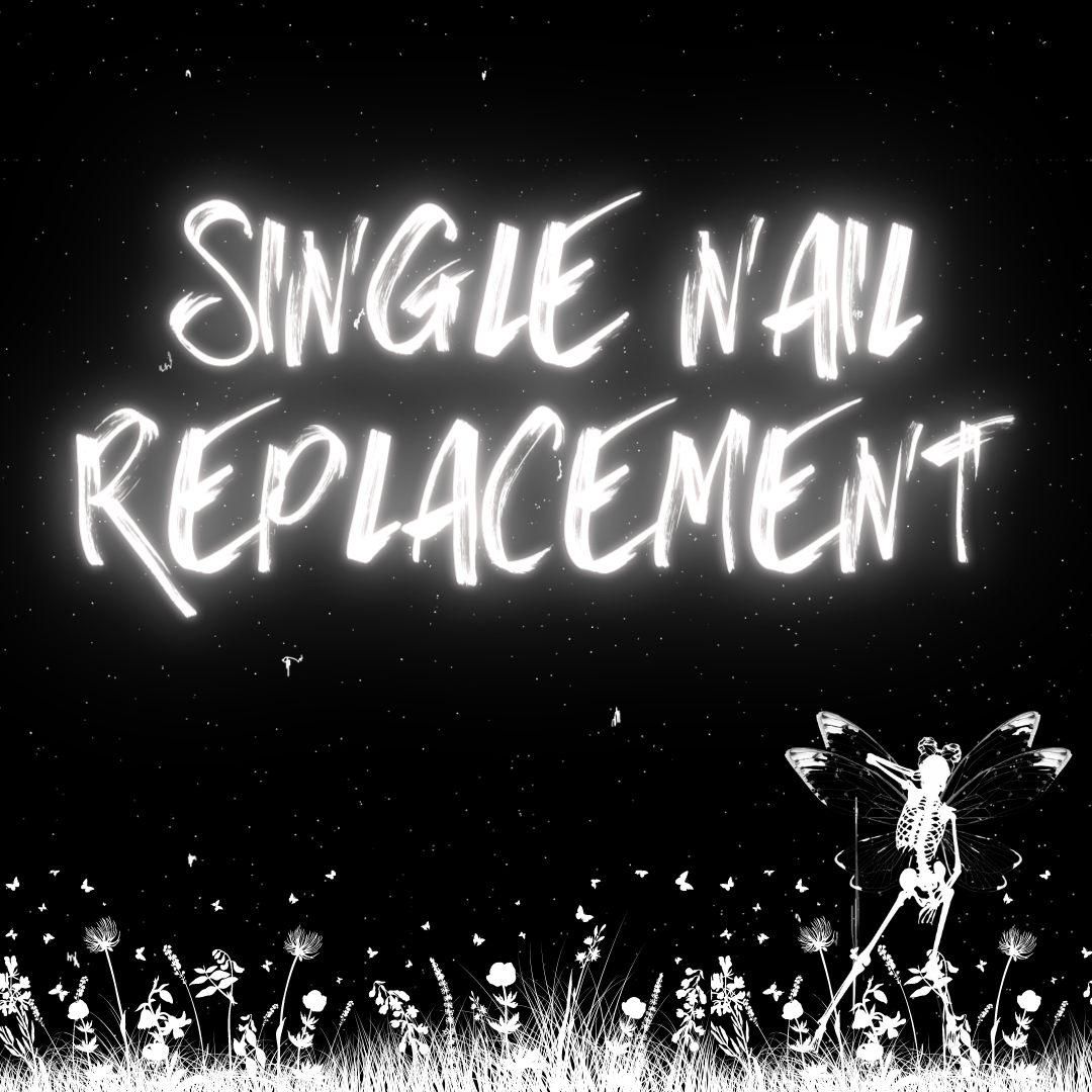 single nail to replace broken lost or miss sized press on fake nail extensions