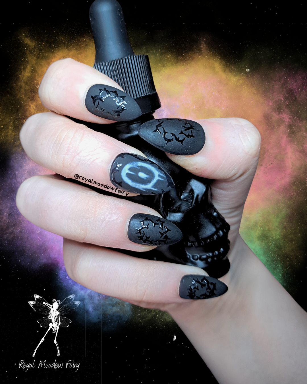 bad omens alt band inspired press on nails