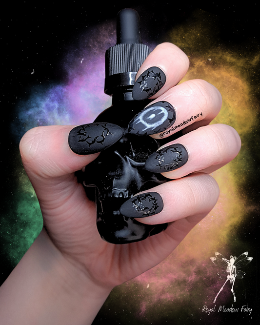 alt gothic emo press on nails bad omens