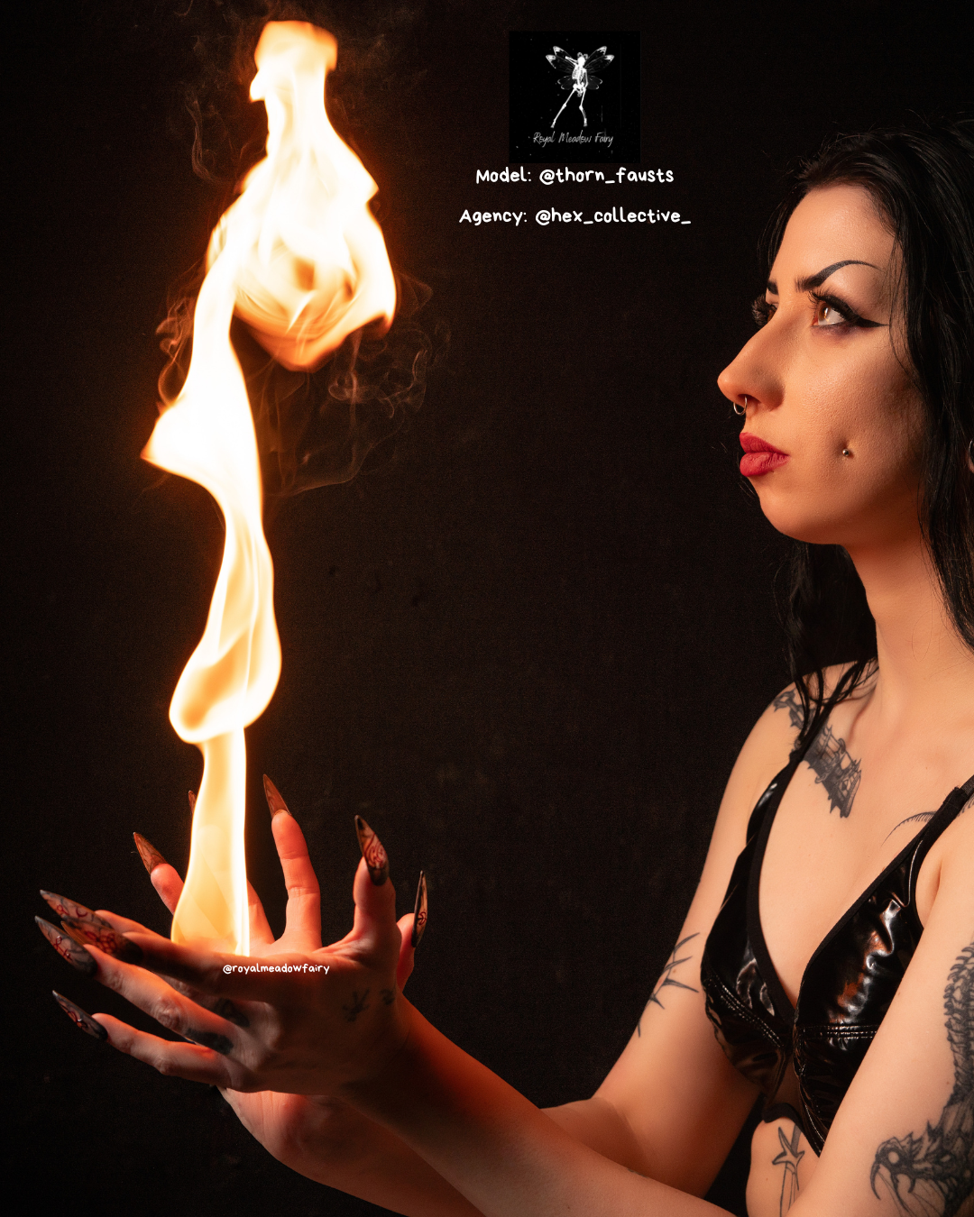 alt witchy gothic uk press on nails