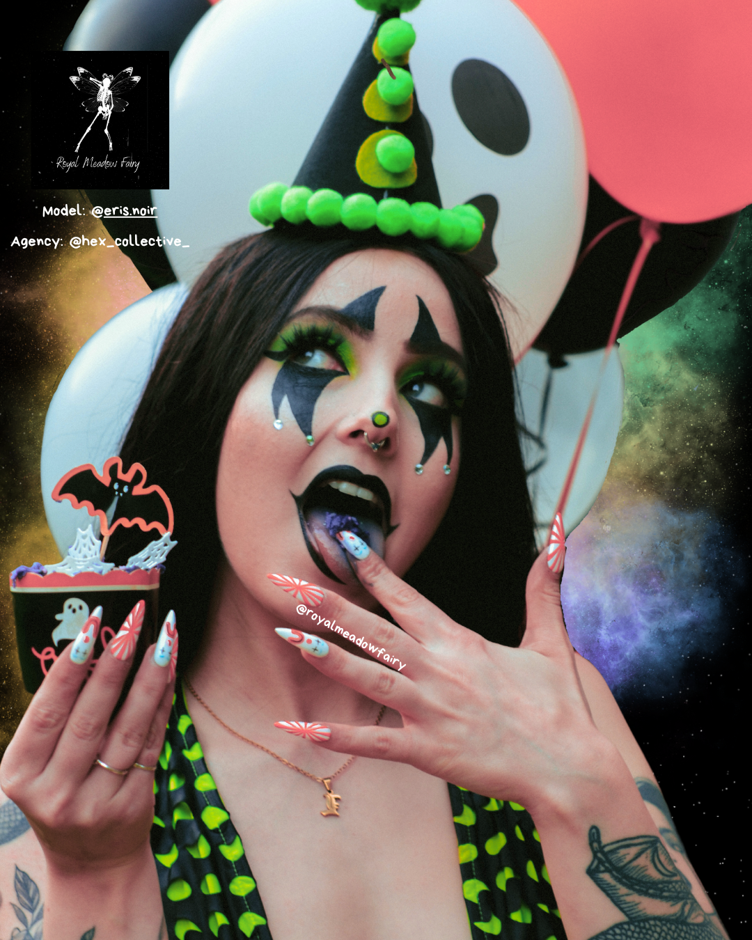 circus clown press on nails best in the uk