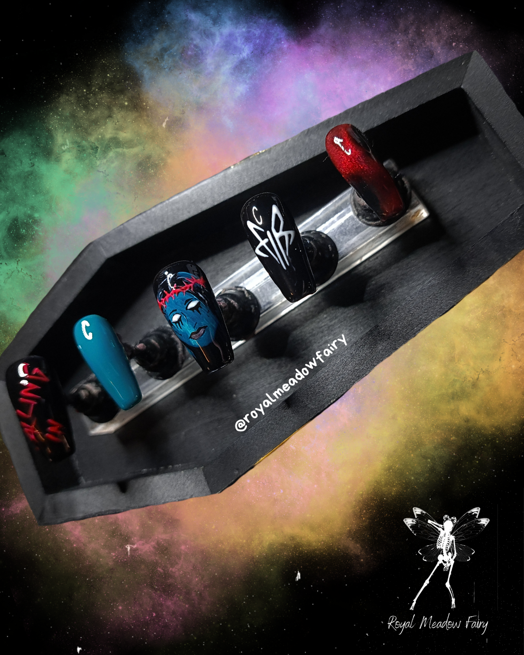 falling in reverse ronnie radke handmade press on nails UK