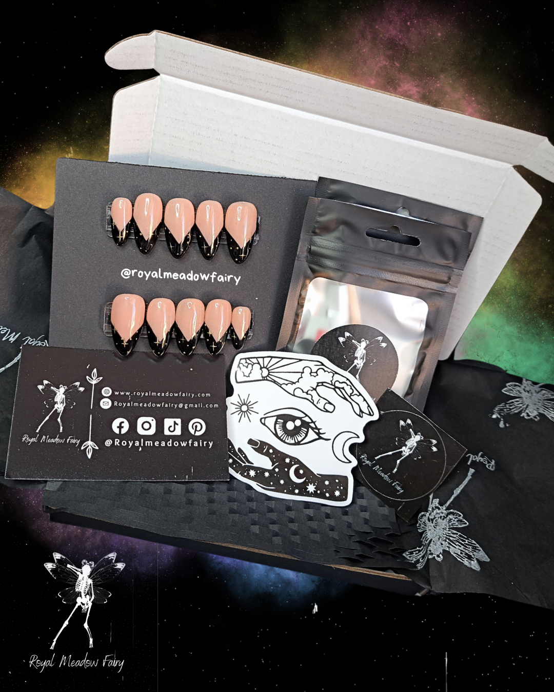 alt emo gothic witchy UK best quality press on nails