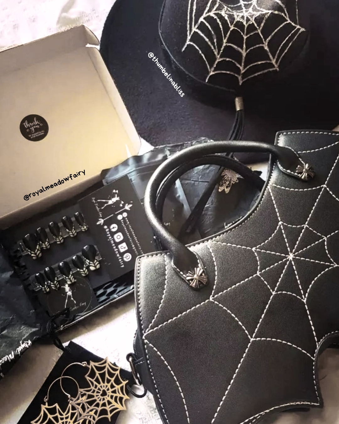 spider web gothic alt women's accessories uk