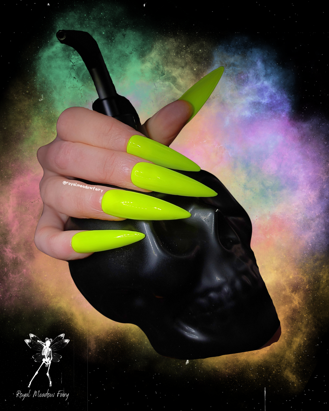 englands best press on nails bright yellow