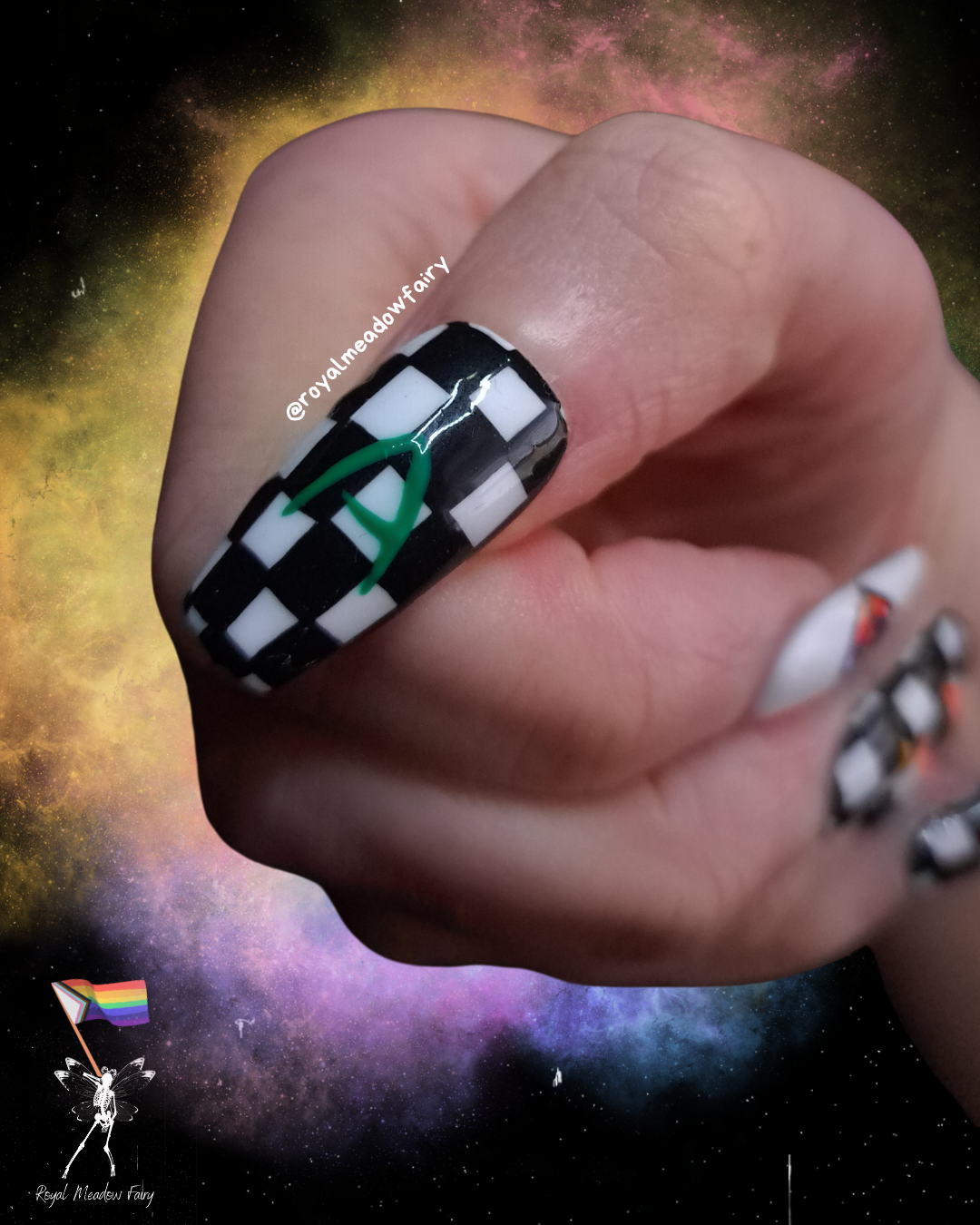 emo queer press on nails best in the uk