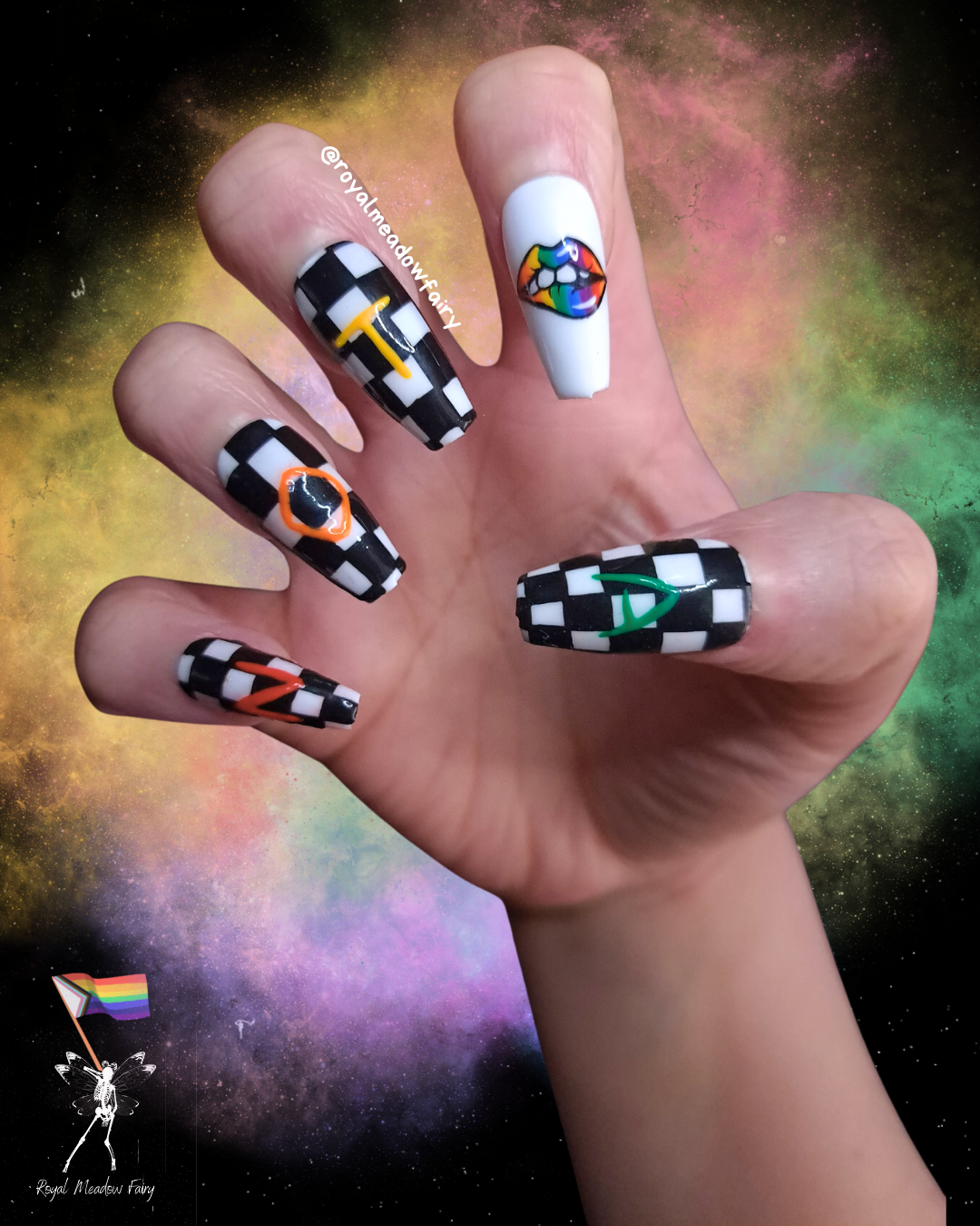 not a phase emo pride press on nails uk delivery
