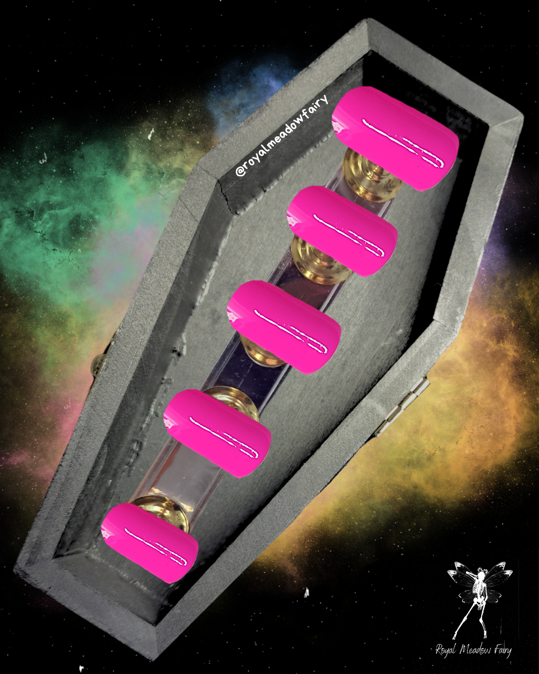 UK strong durable pink press on nails