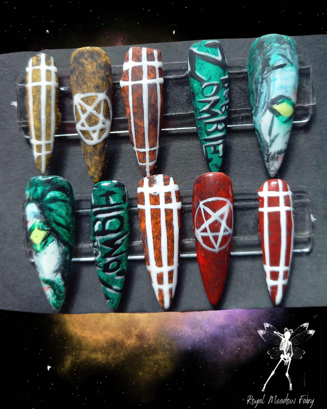 rob zombie alt gothic band press on nails uk