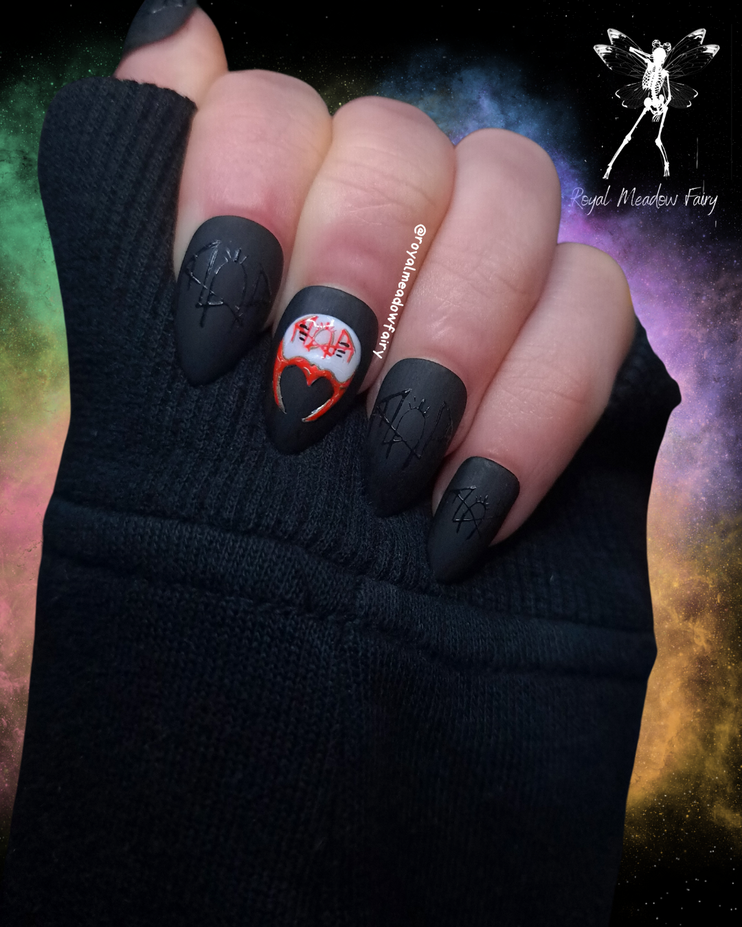 masked band press on nails UK best quality