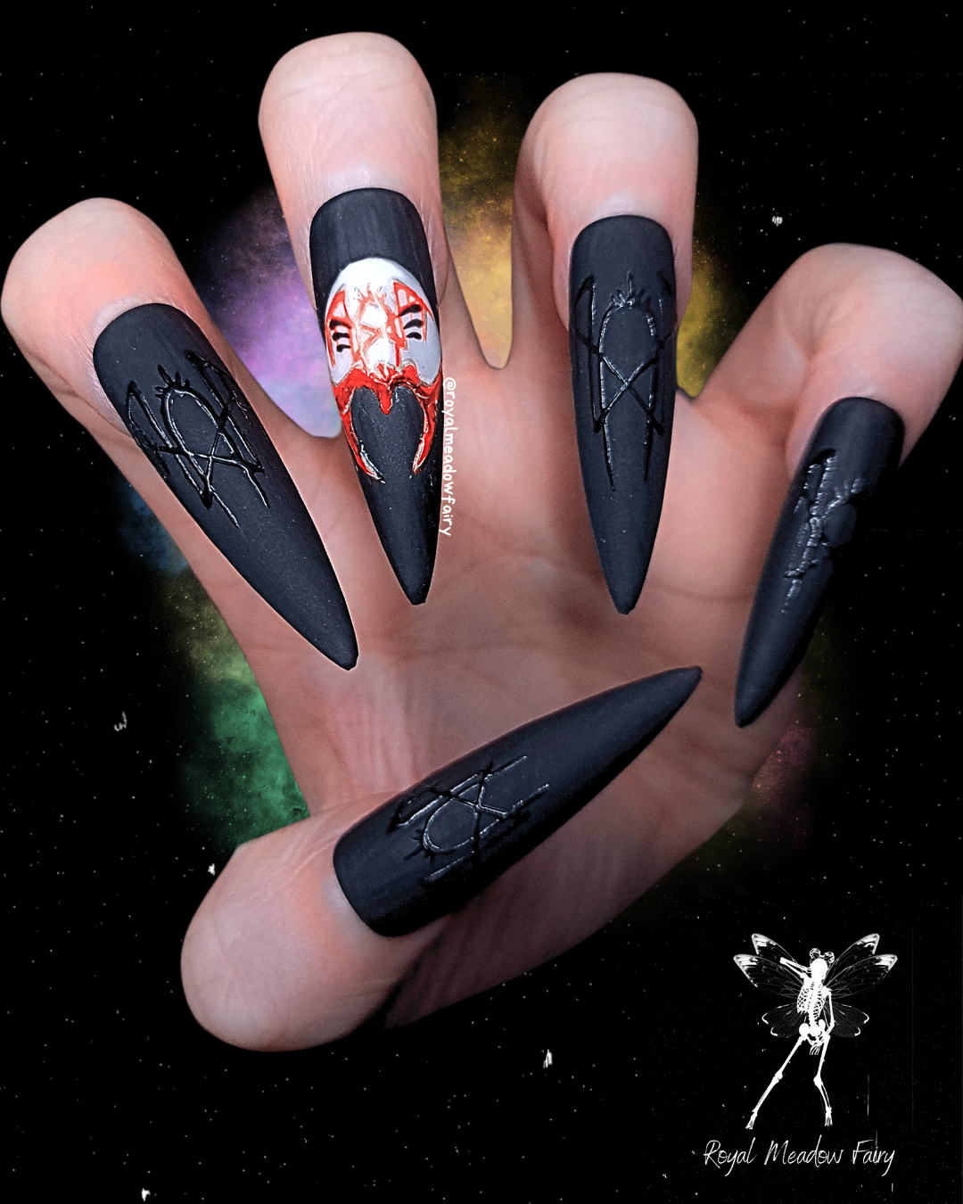 gothic emo alt music band UK best quality press on nails