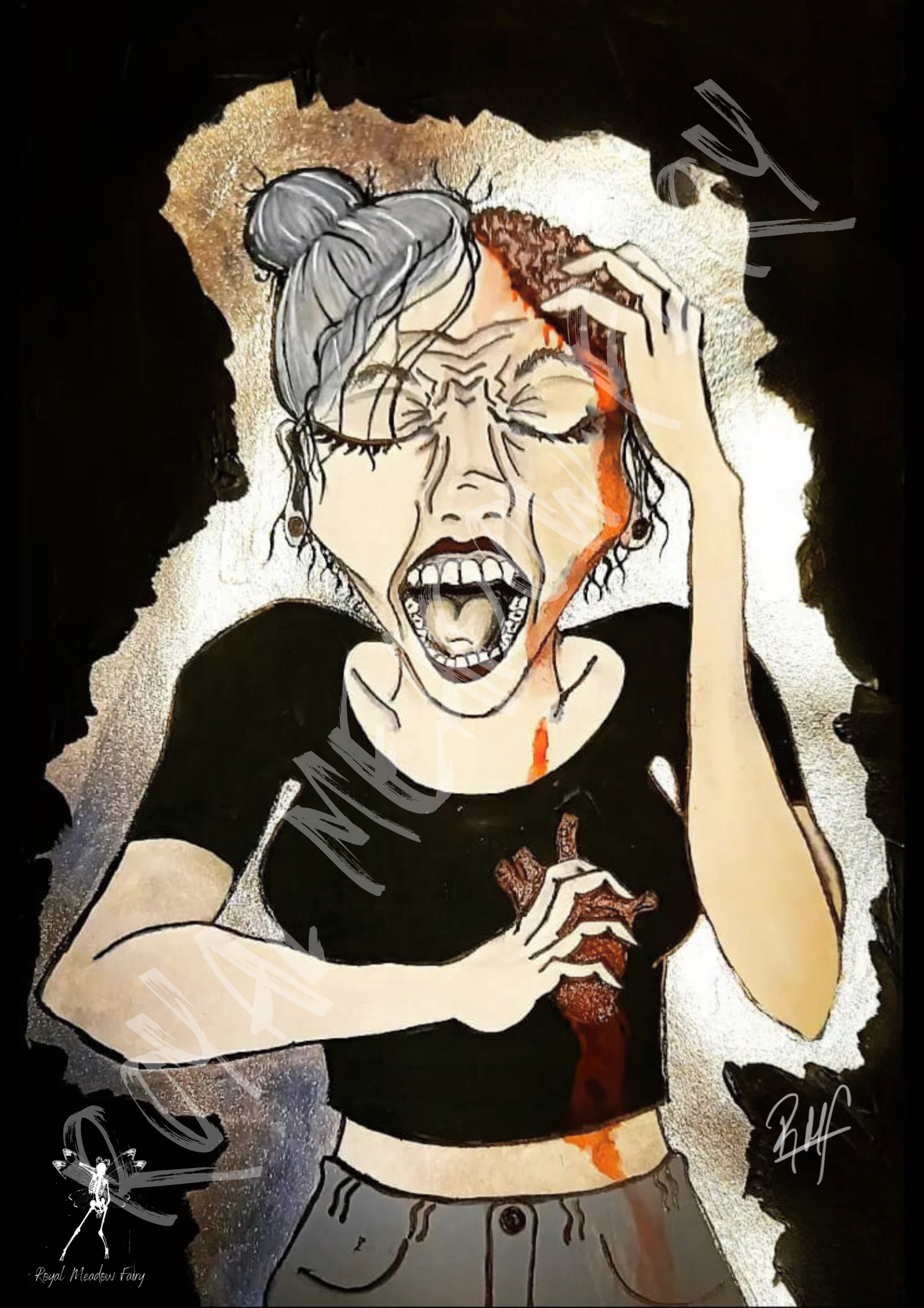 Torn Gloss Art Print
