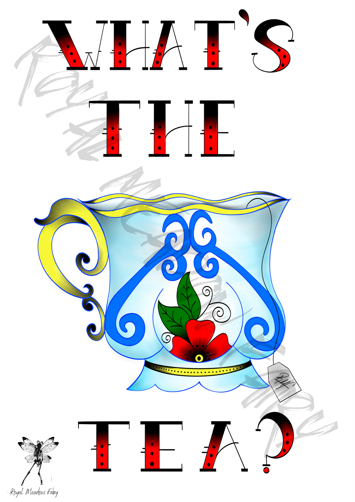 What's the tea? Gloss Art Print