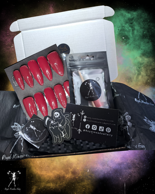 Strong alt gothic press on nails UK best quality