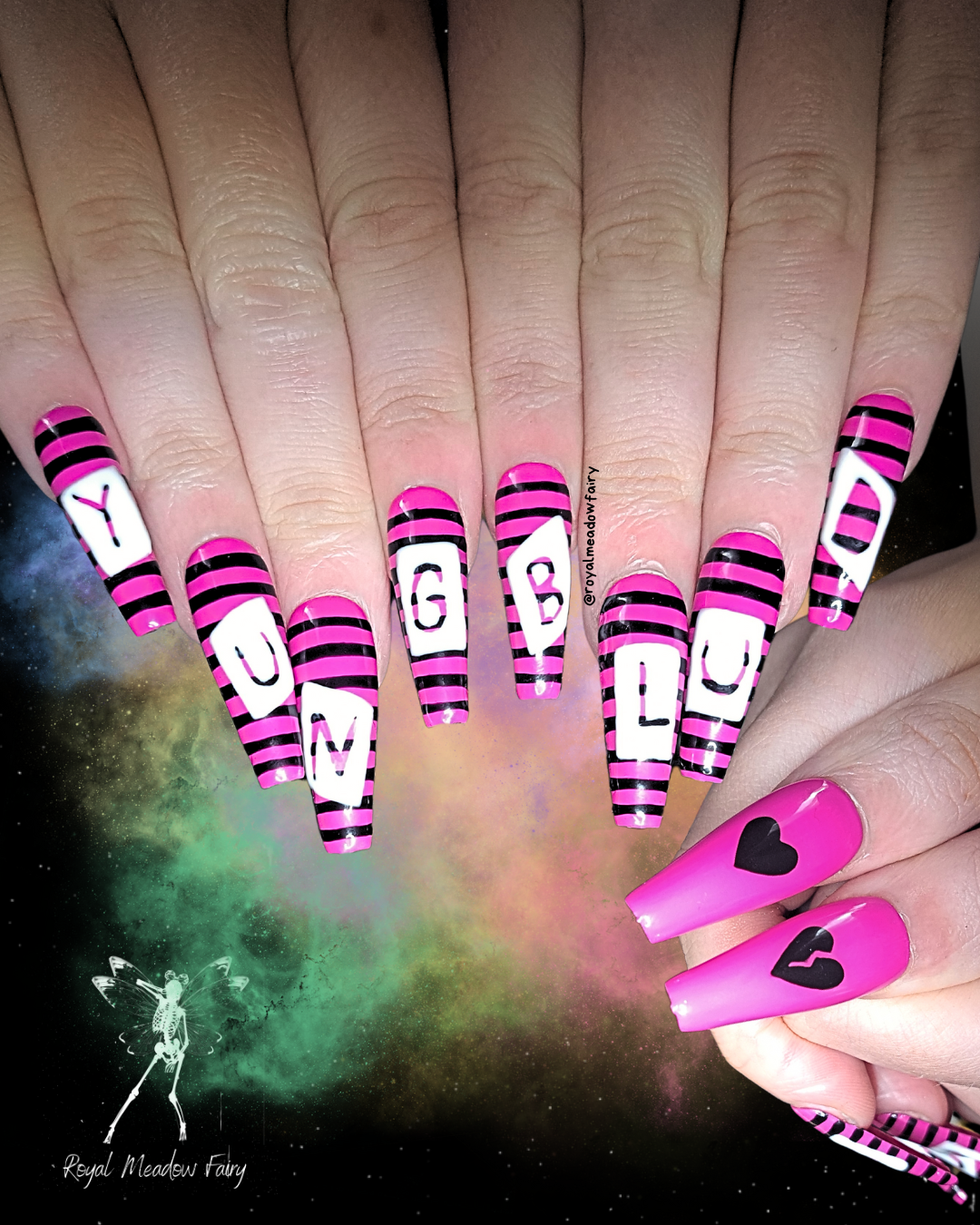 yungblud black hearts club uk alt emo band press on nails