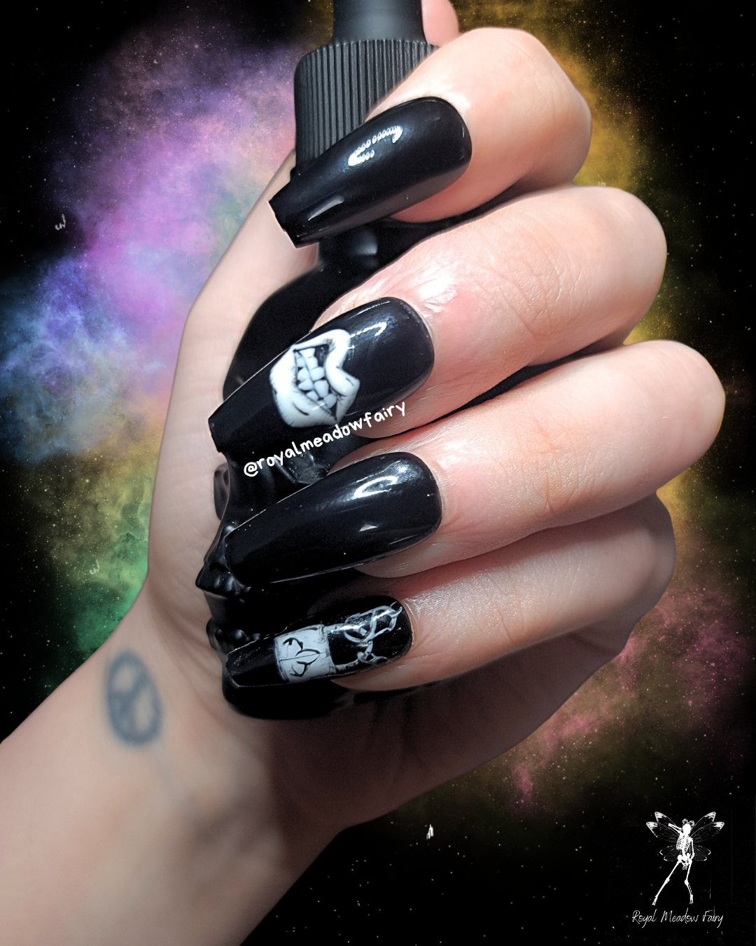 yungblud uk emo alt luxury press on nails
