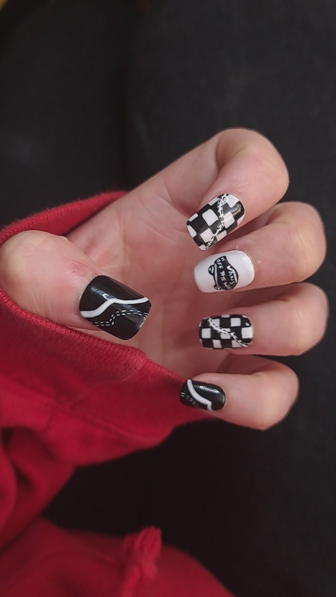 emo vans uk alt press on nails