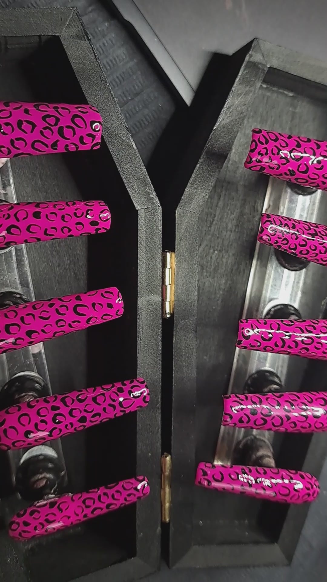 pink handmade UK best quality durable press on nails