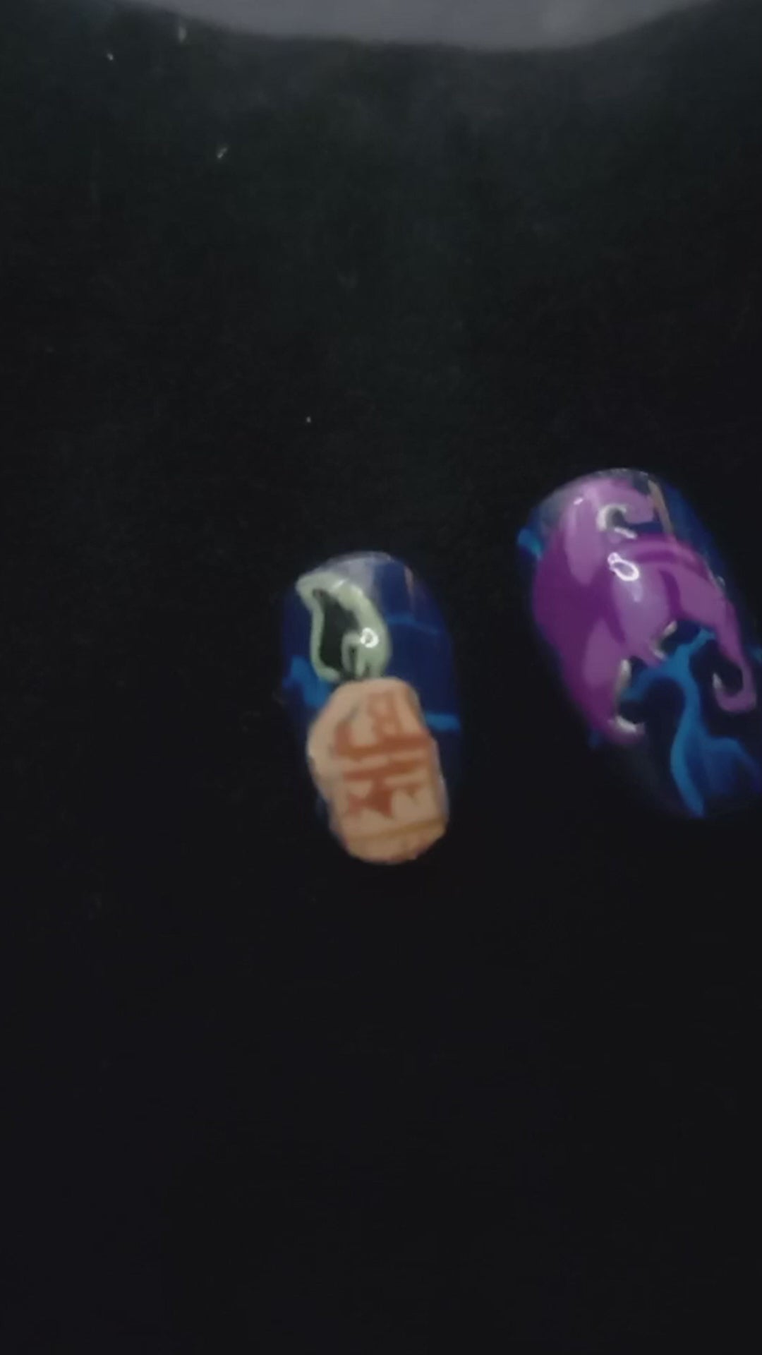 hocus pocus halloween witches movie nail art design press on nail enhancements