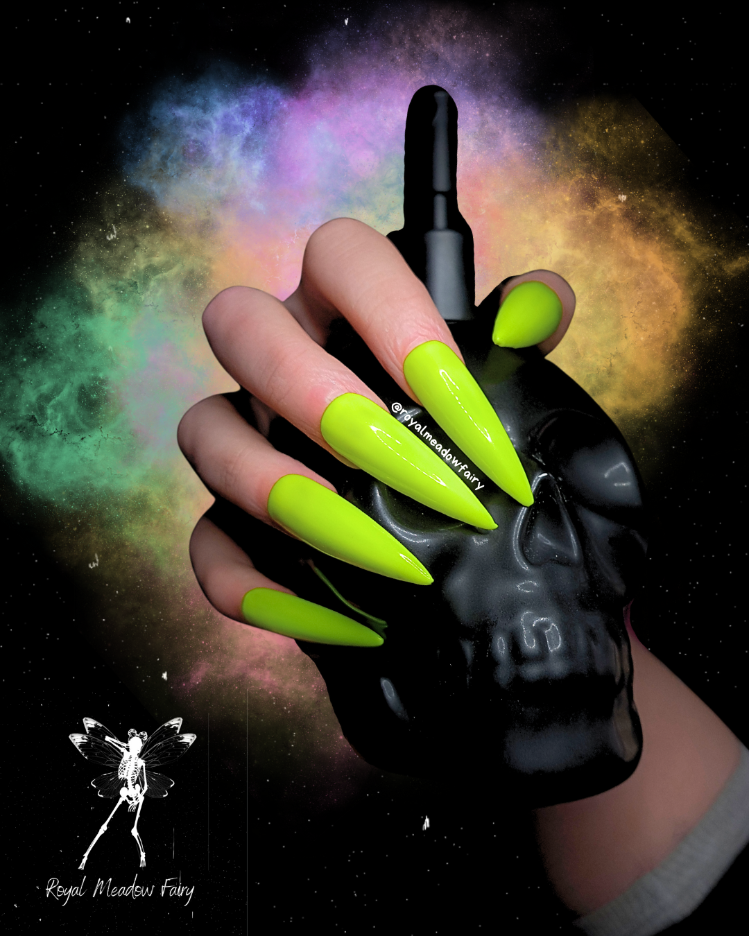 one colour plain nails