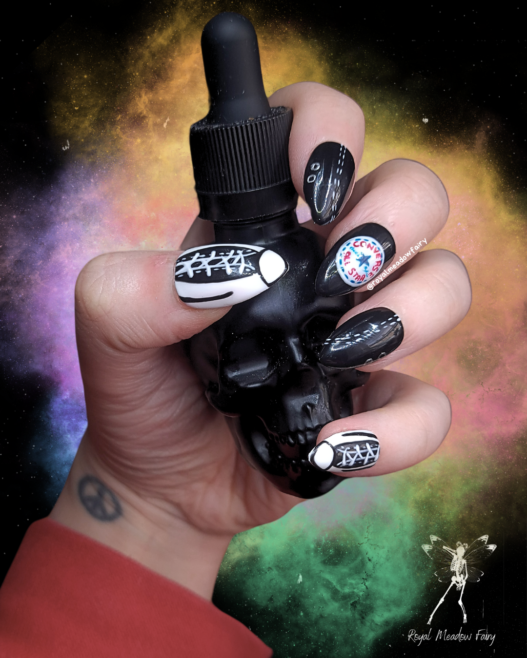 strong durable UK emo alt press on nails