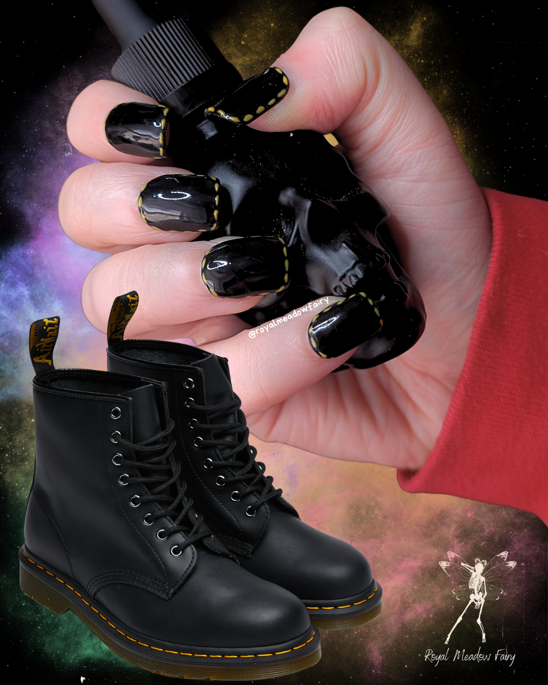 classic Dr martens uk at emo punk press on nails