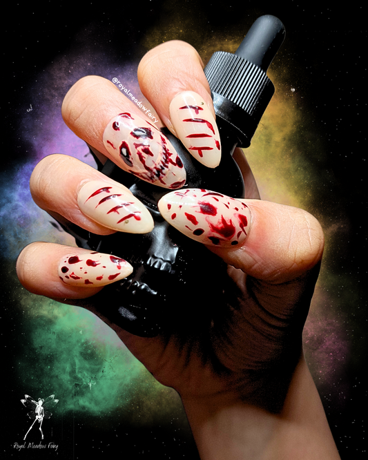Horror slasher movie press on nails