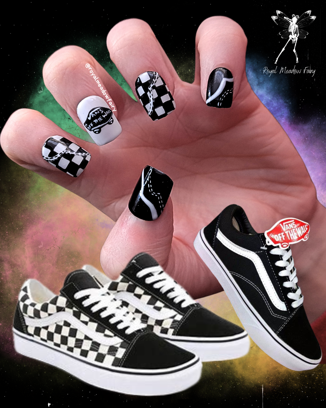 vans trainers nail art design uk press on nails 