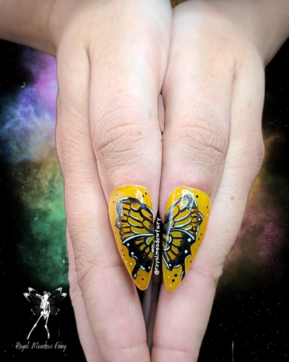 butterfly alt press on nails UK 