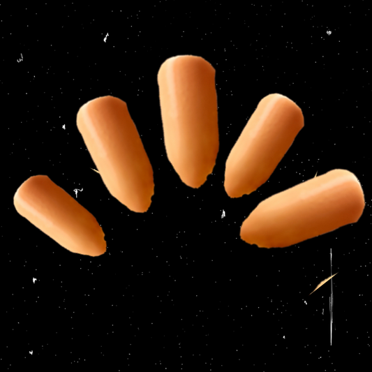 Light brown false nails 