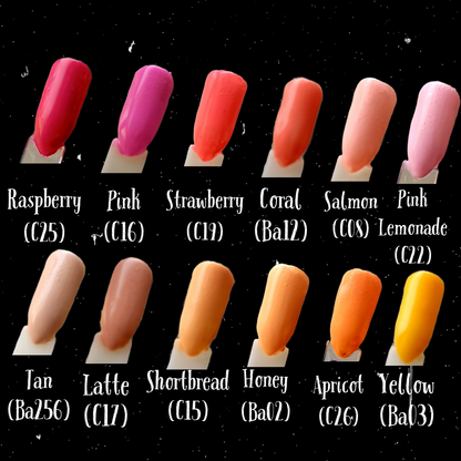 press on fake nail extensions colour options grid 